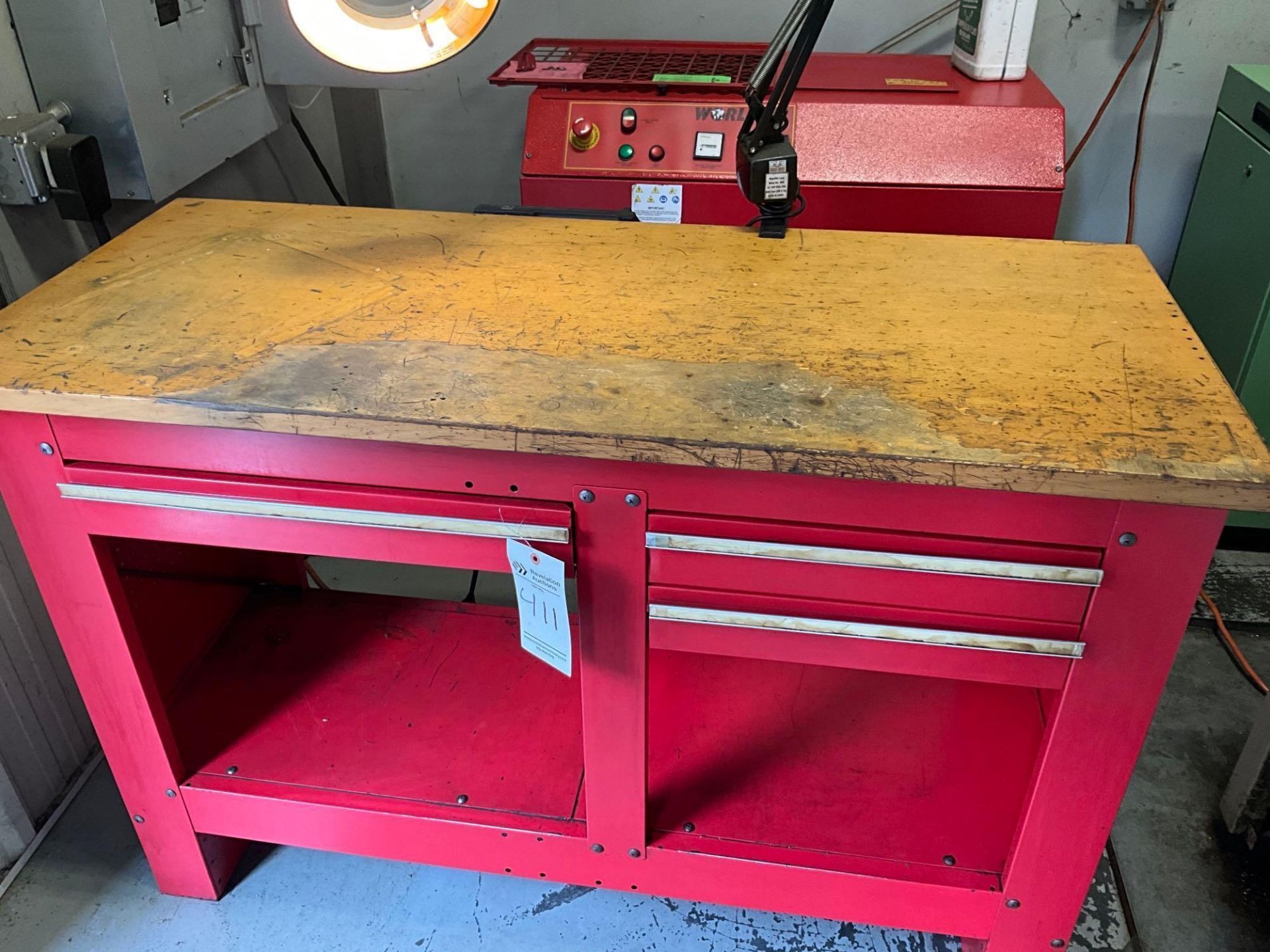 RED WORKBENCH TOOLBOX WORKSTATION - Image 6 of 16