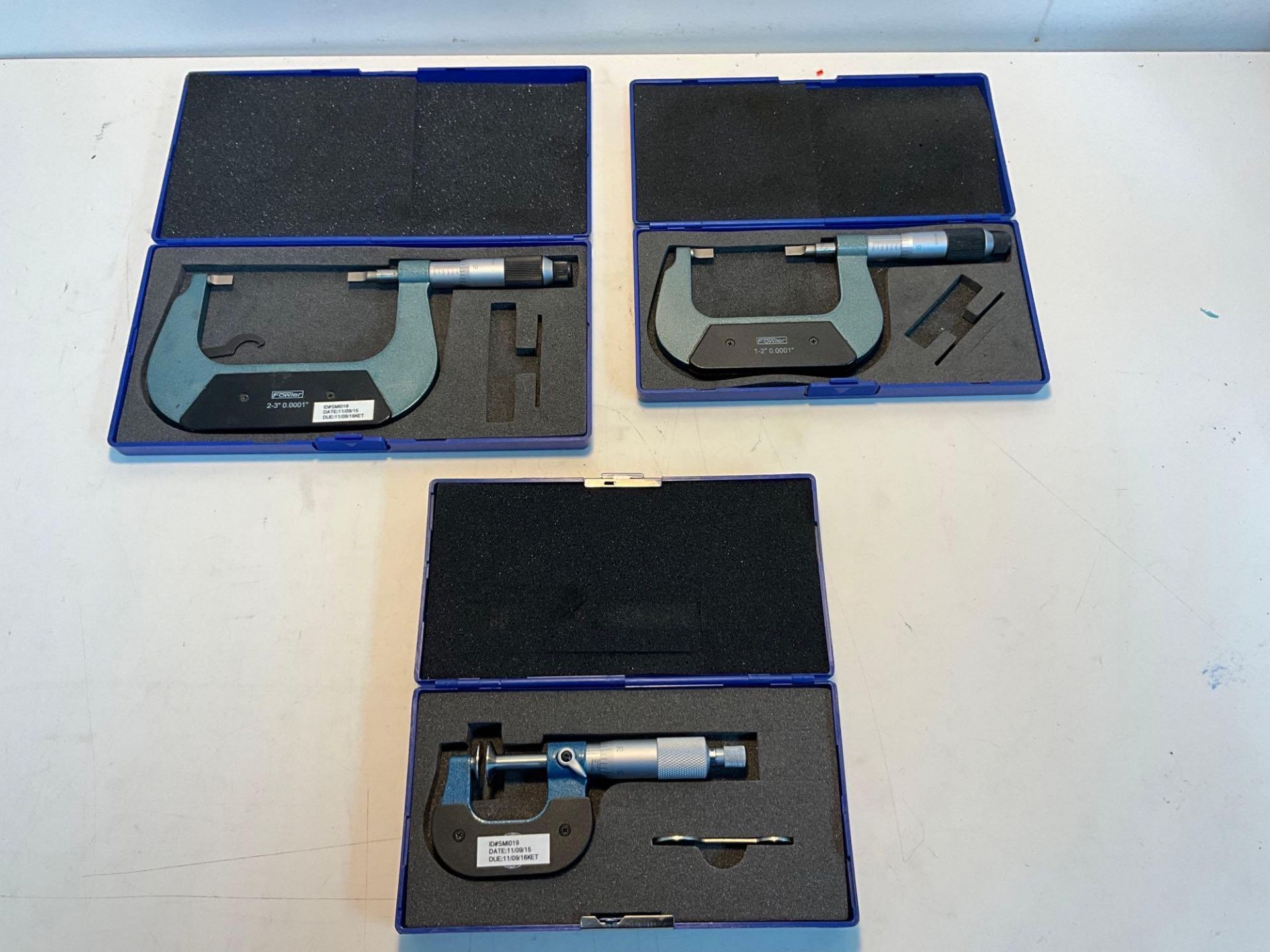 (2) BLADE MICROMETERS (1) DISC MICROMETER