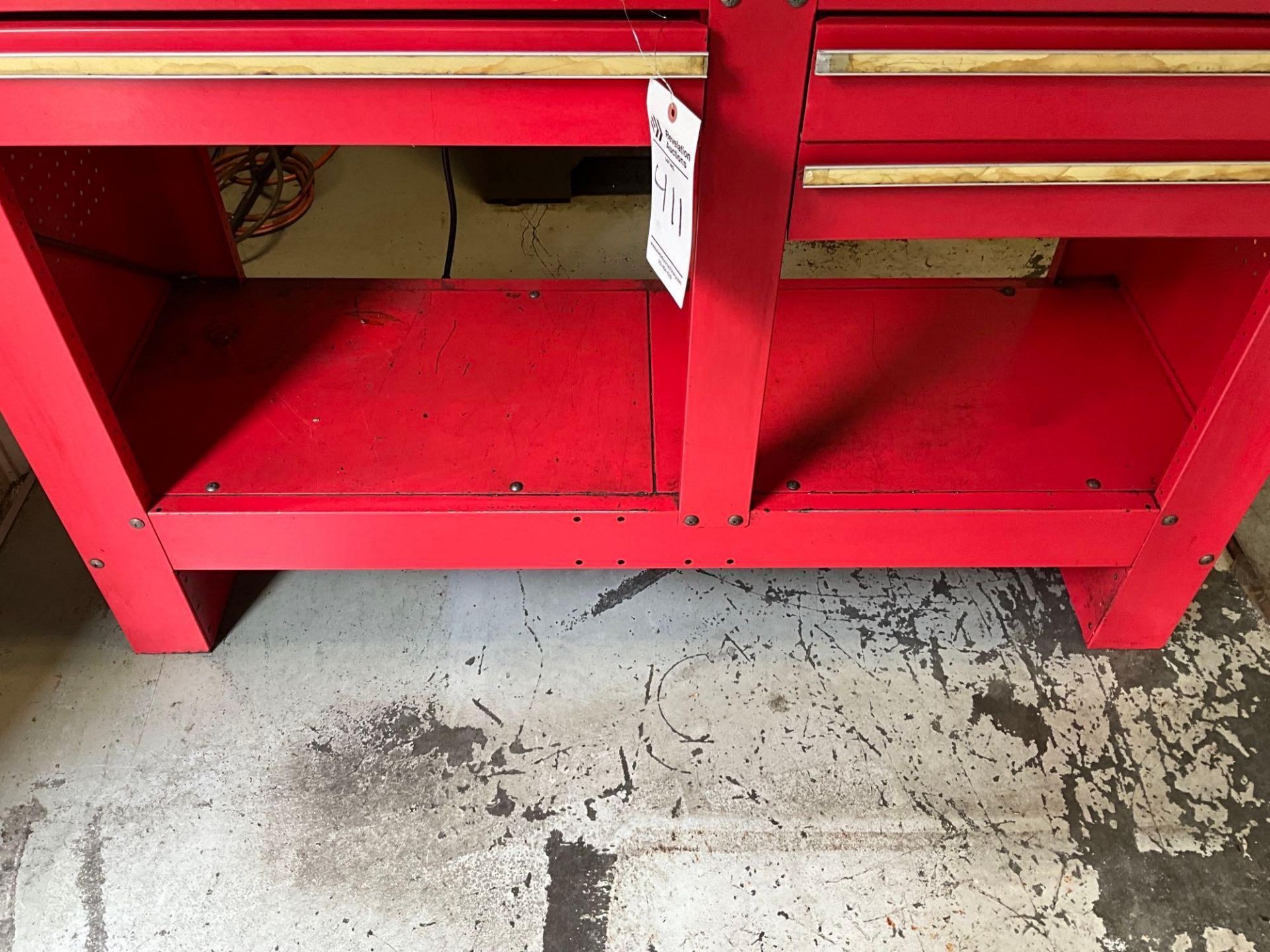 RED WORKBENCH TOOLBOX WORKSTATION - Image 11 of 16