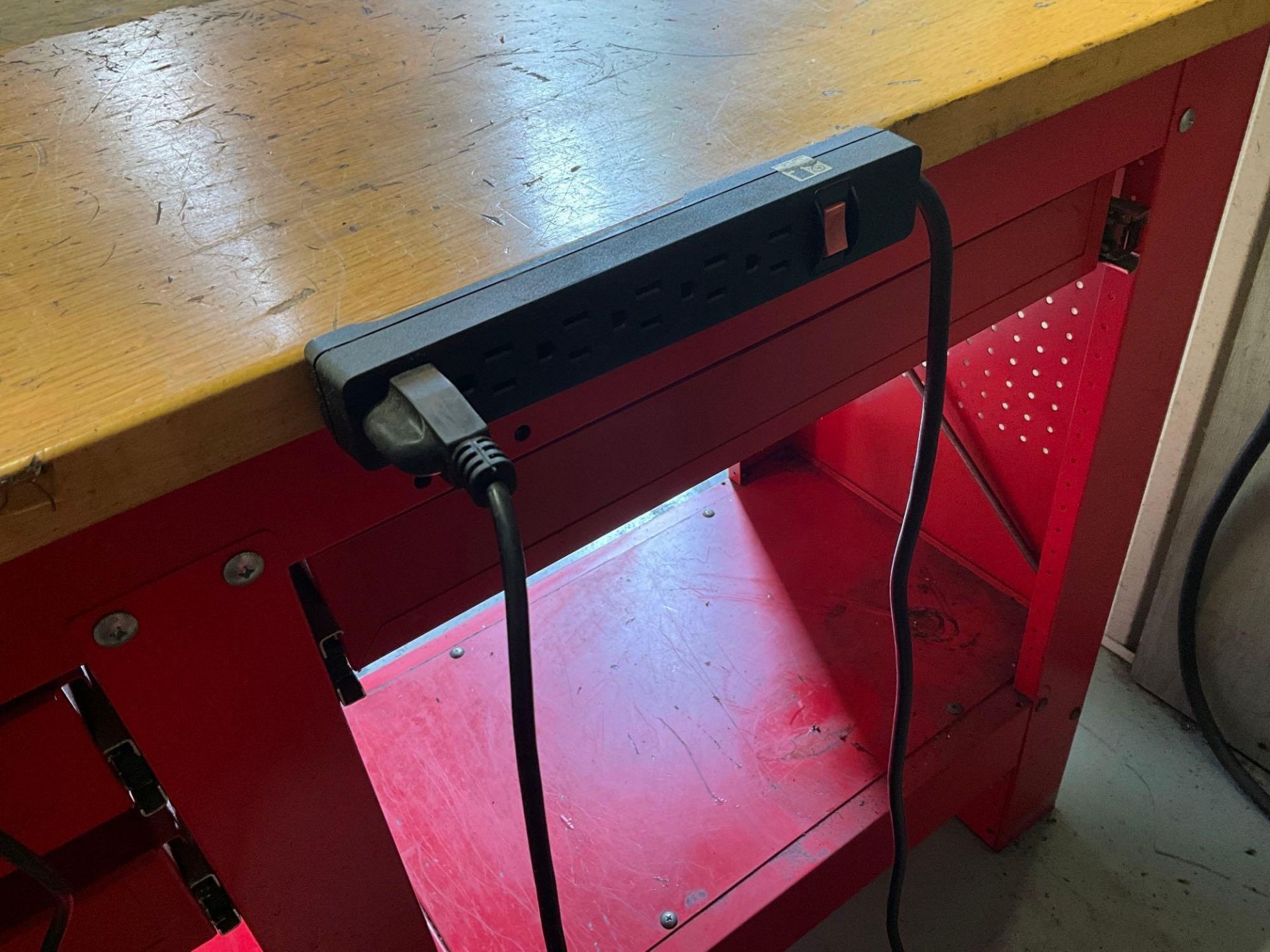 RED WORKBENCH TOOLBOX WORKSTATION - Image 14 of 16