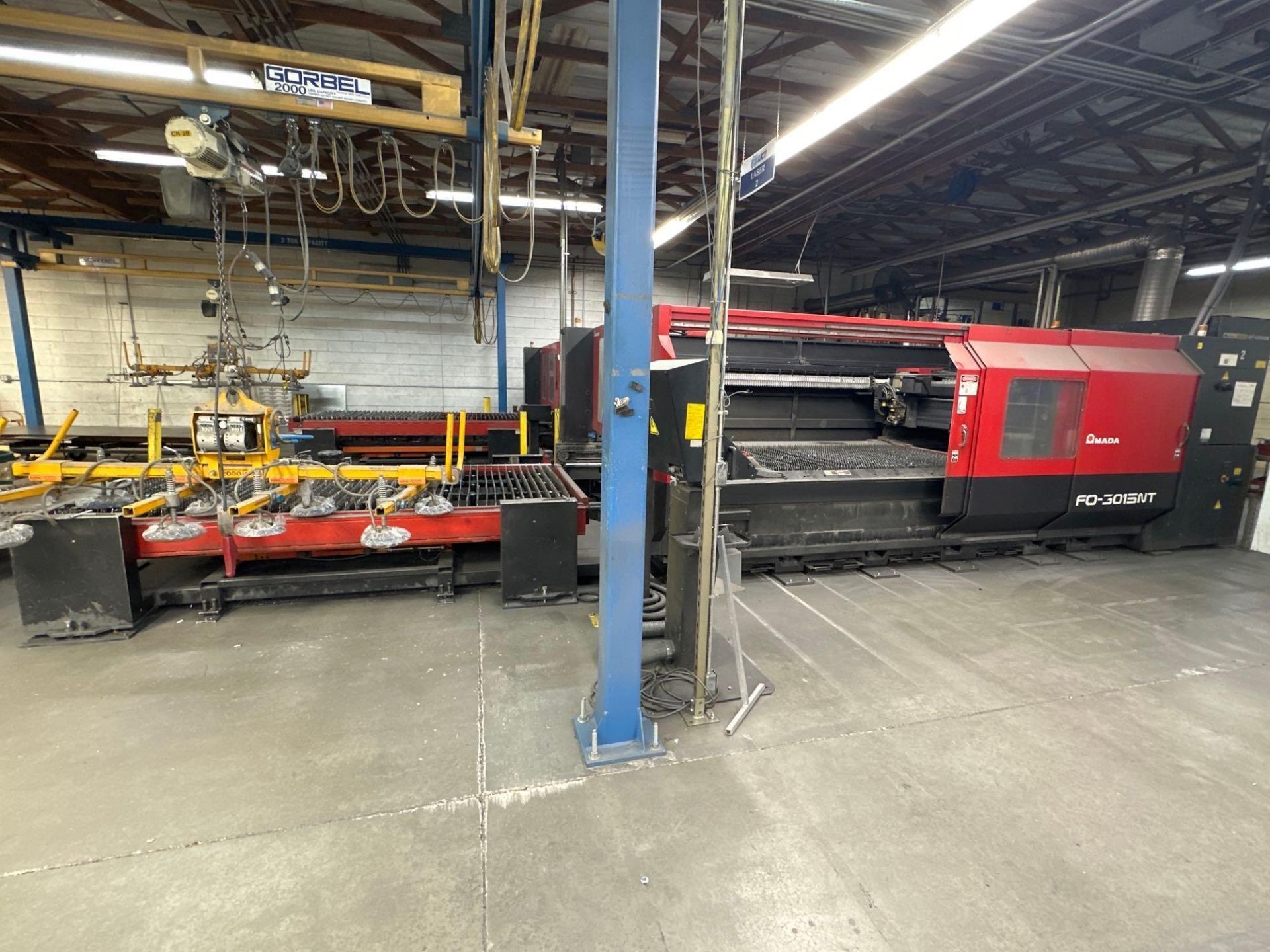 4000W AMADA FO-3015NT CO2 LASER, 2005 - 5' X 10' TABLE - INCLUDES DONALDSON TORIT DUST COLLECTOR