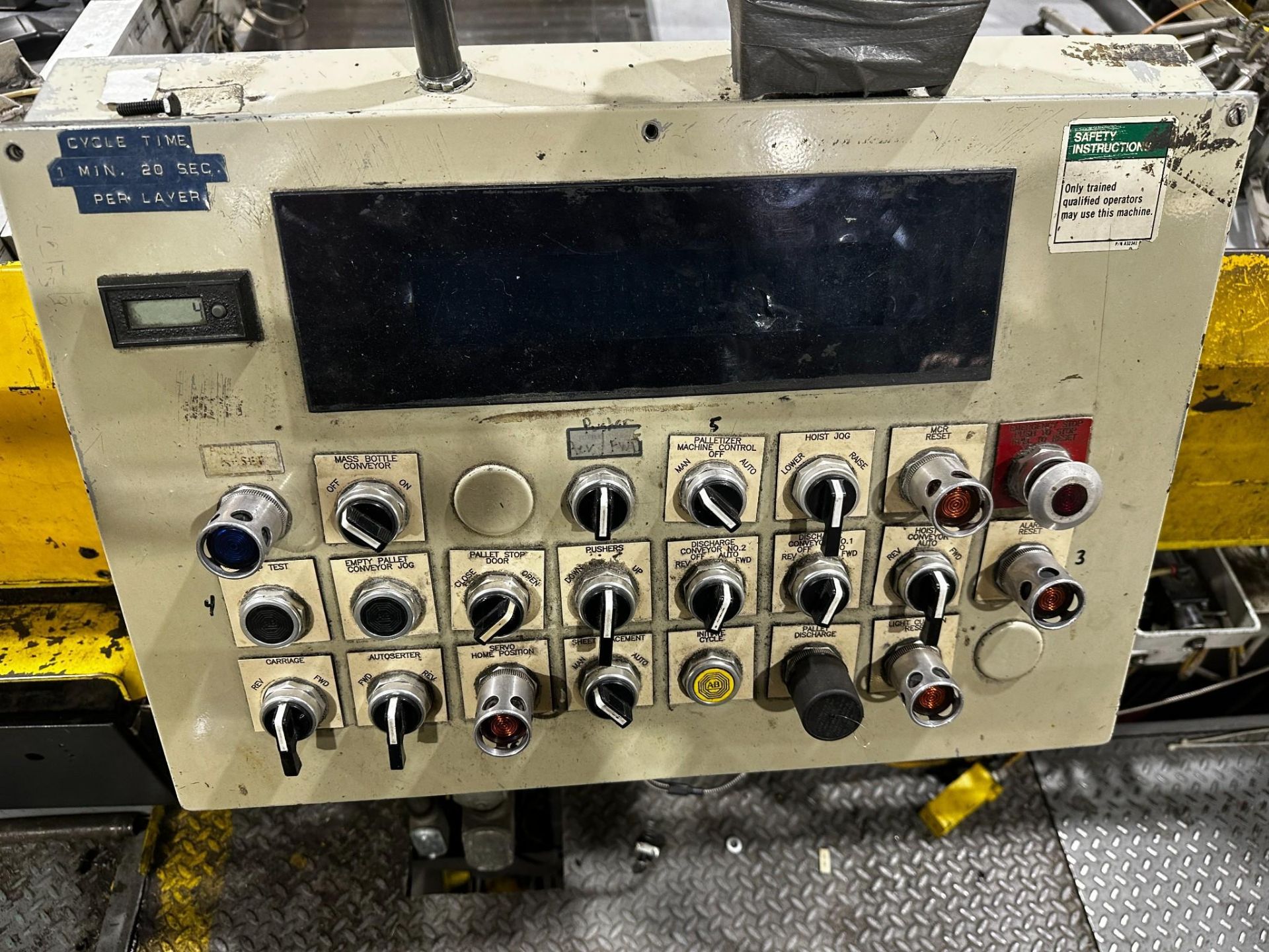 GOLDCO INDUSTRIES MODEL R-150 6AS-R SERIAL M931605 PALLETIZING SYSTEM MODEL PFD-340 - Image 20 of 24