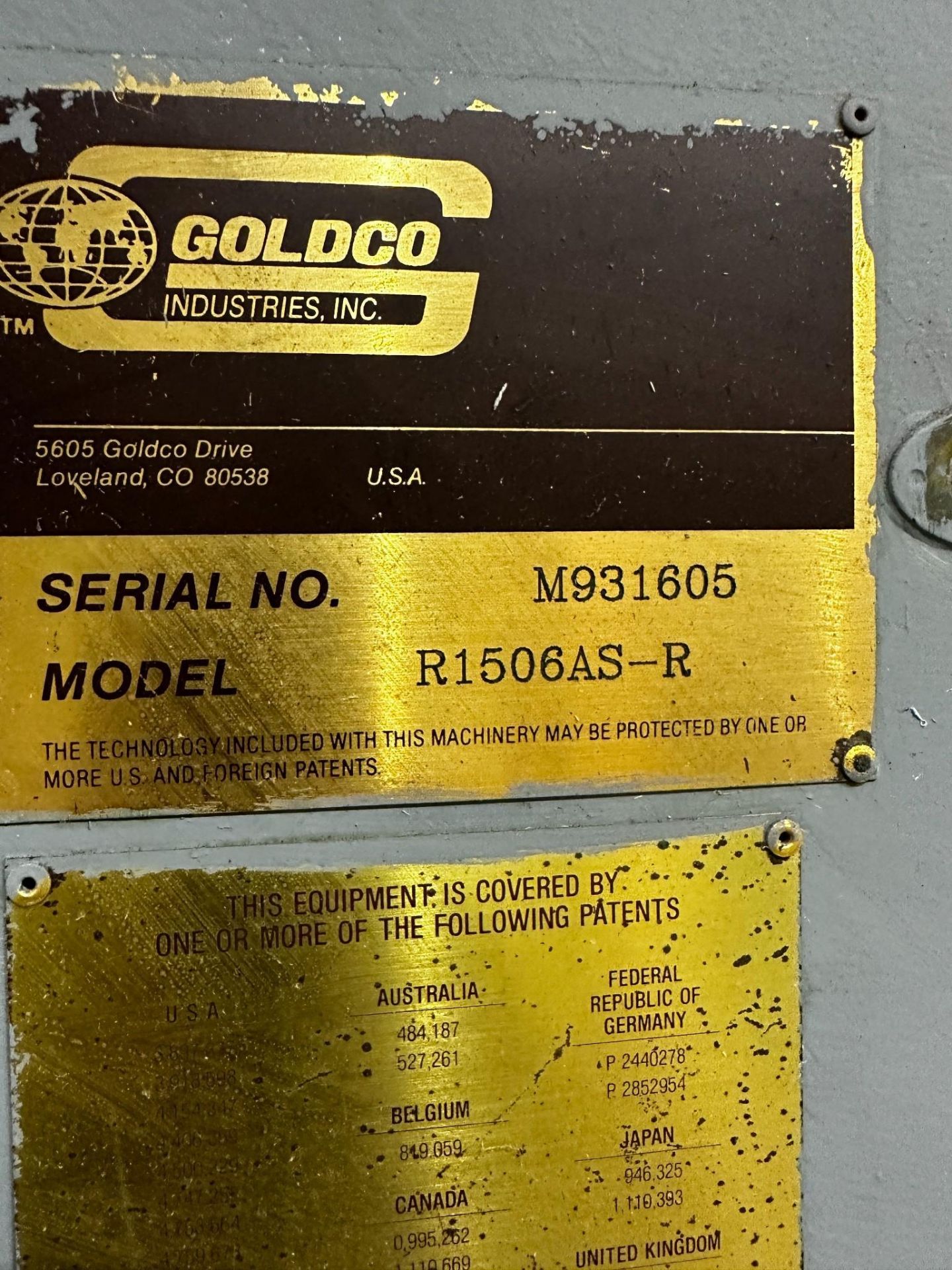 GOLDCO INDUSTRIES MODEL R-150 6AS-R SERIAL M931605 PALLETIZING SYSTEM MODEL PFD-340 - Image 21 of 24