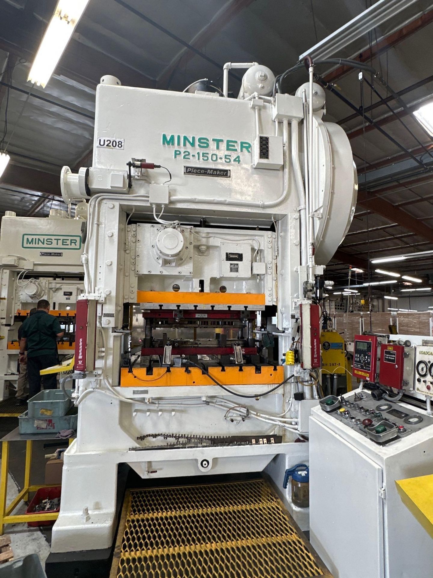 MINSTER P2-150-54 PIECEMAKER 150 TON PRESS, DIPRO 1500, COE FEEDER, STRAIGHTENER, COIL REEL - Image 9 of 41