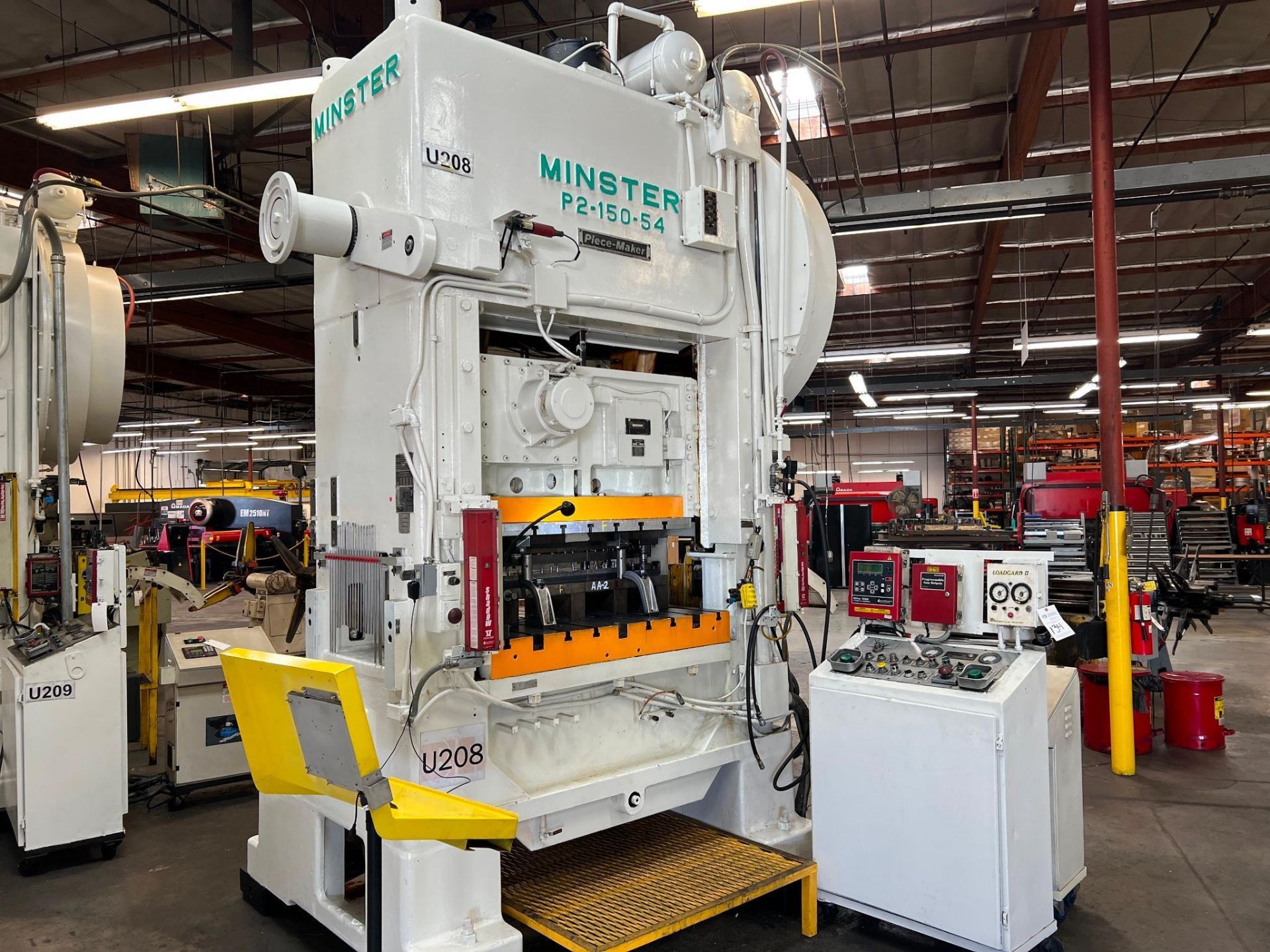 MINSTER P2-150-54 PIECEMAKER 150 TON PRESS, DIPRO 1500, COE FEEDER, STRAIGHTENER, COIL REEL - Image 2 of 41