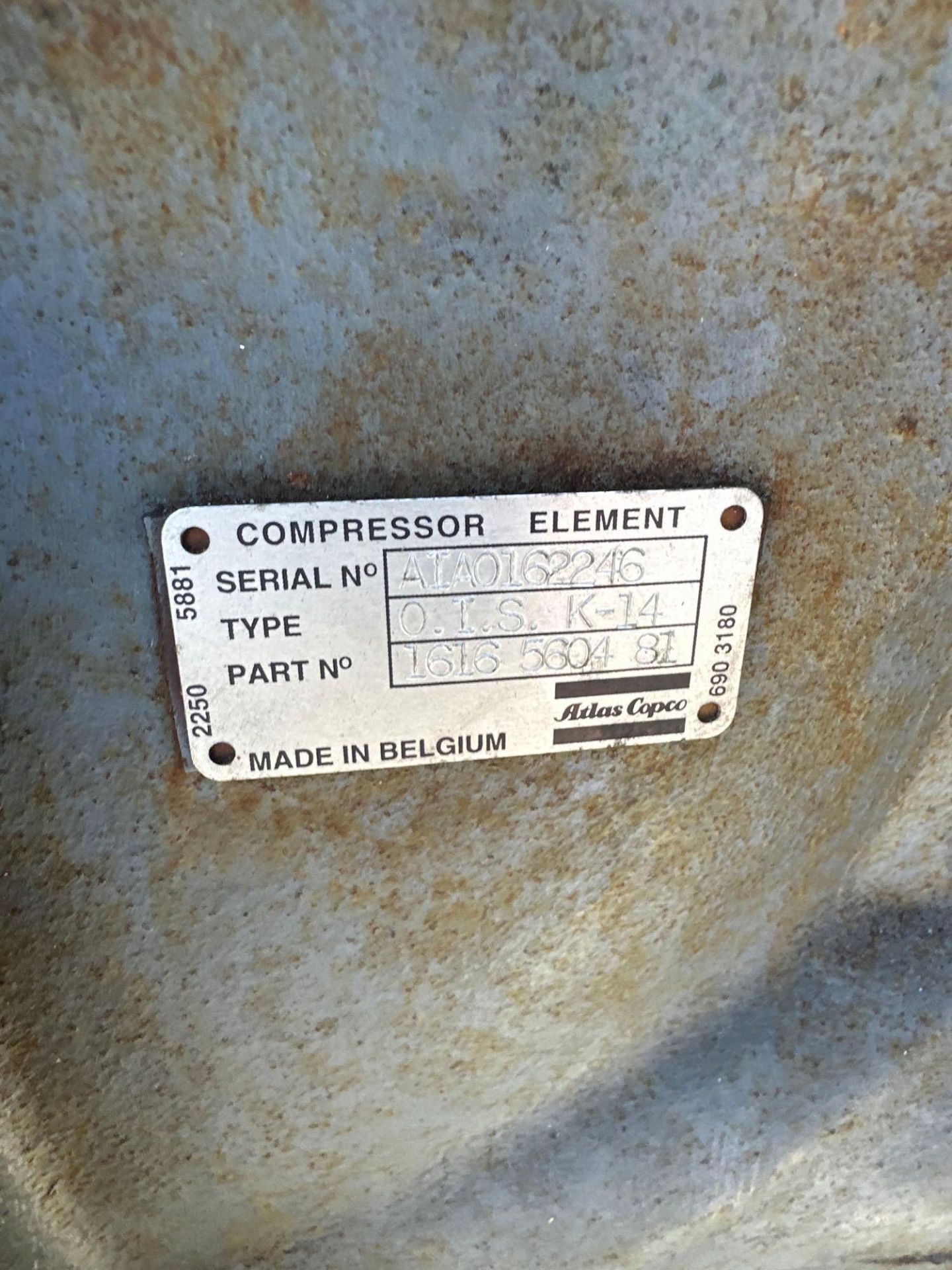 ATLAS COPCO GA37-125 50HP AIR COMPRESSOR (1996) - Image 5 of 6