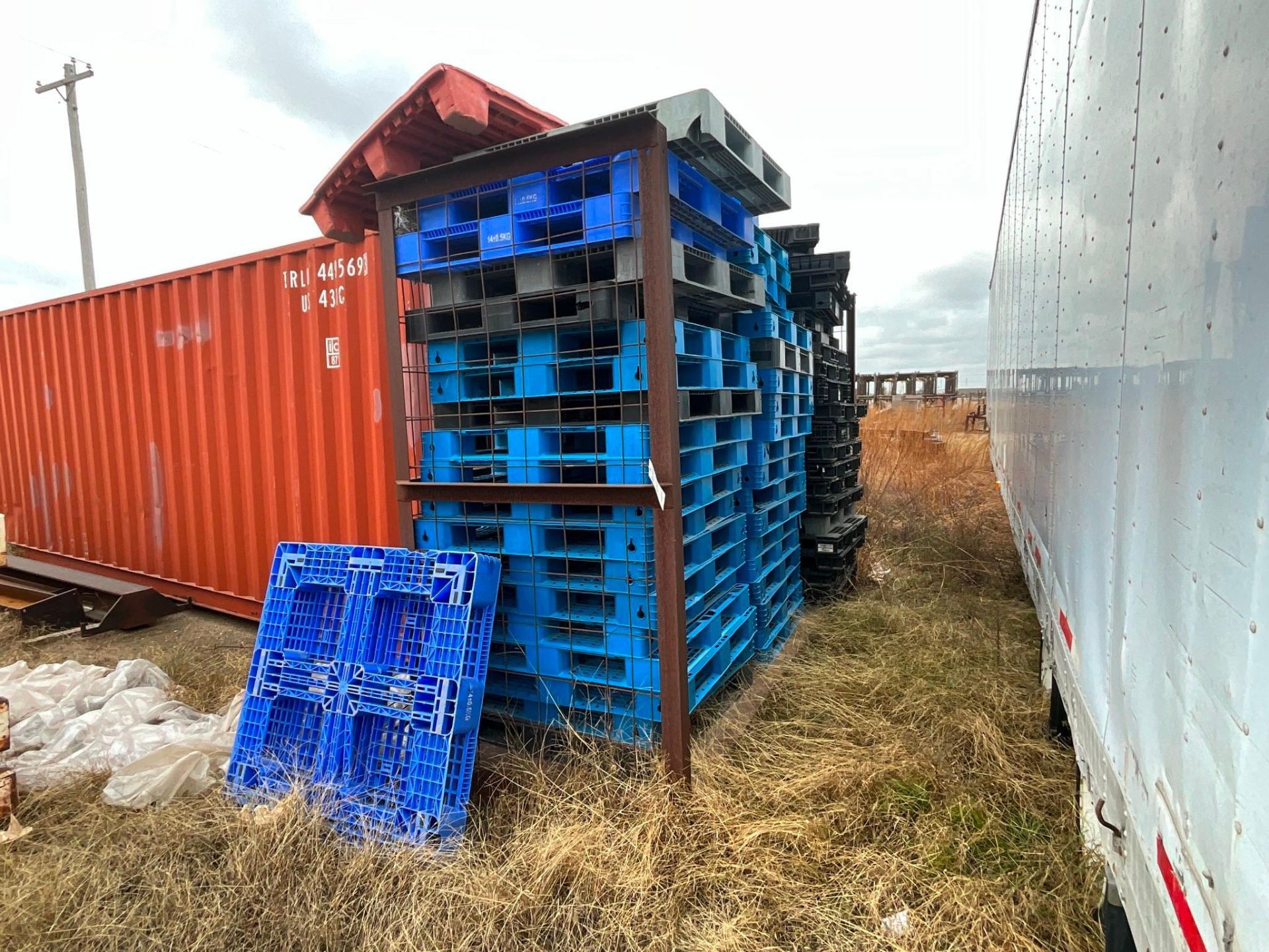 PLASTIC PALLETS WITH RACK
