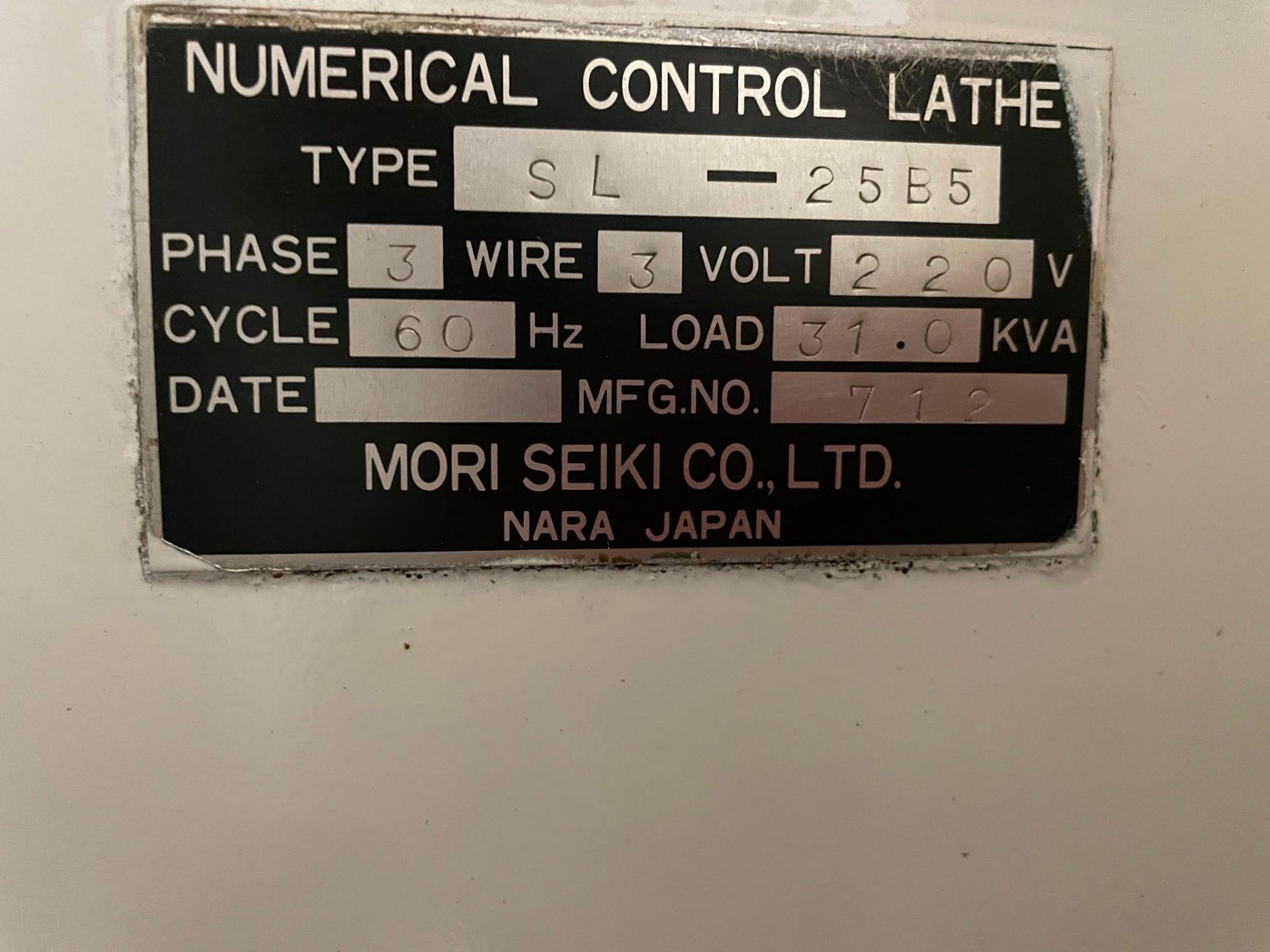 MORI SEIKI SL-25B5 CNC TURNING CENTER - Image 5 of 6