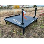 STEEL TABLE 78" X 78" X 53" H