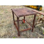 STEEL TABLE 31" X 39" X 38" H