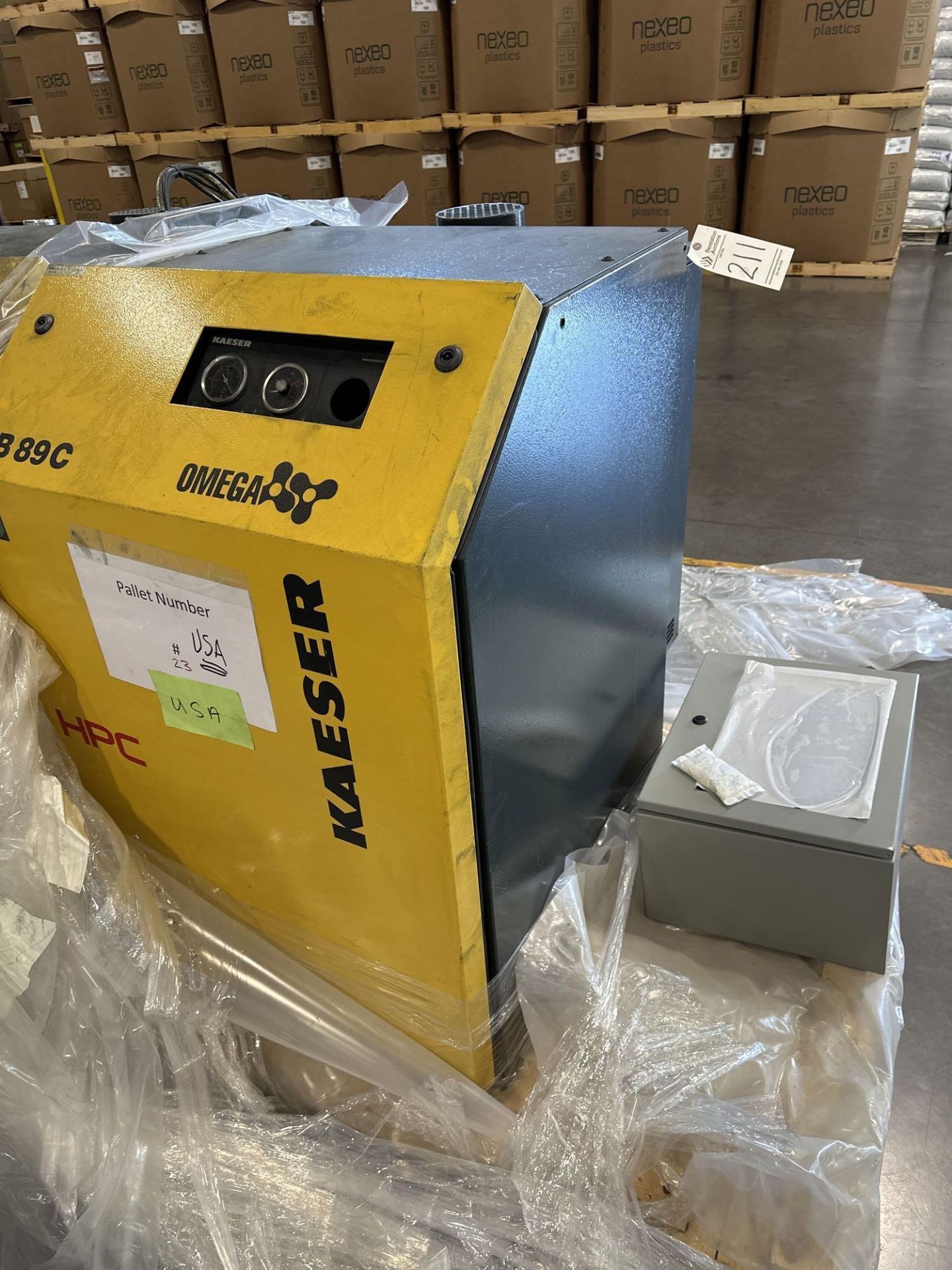 KAESER BB89C OMEGA BLOWER, APPROX 10HP