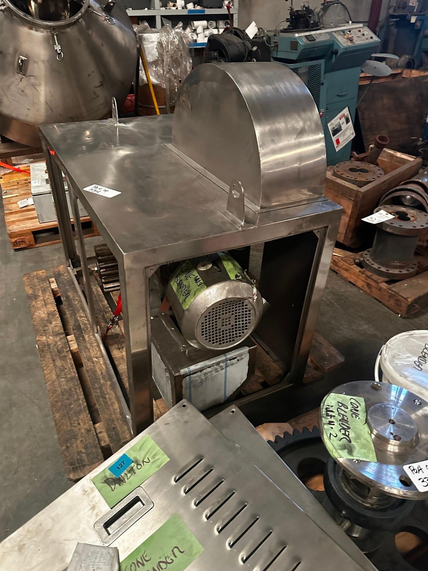 BRITISH REMO MODEL 2000DL STAINLESS STEEL DOUBLE CONE BLENDER. MFG 2018 - NEVER USED - Image 10 of 23