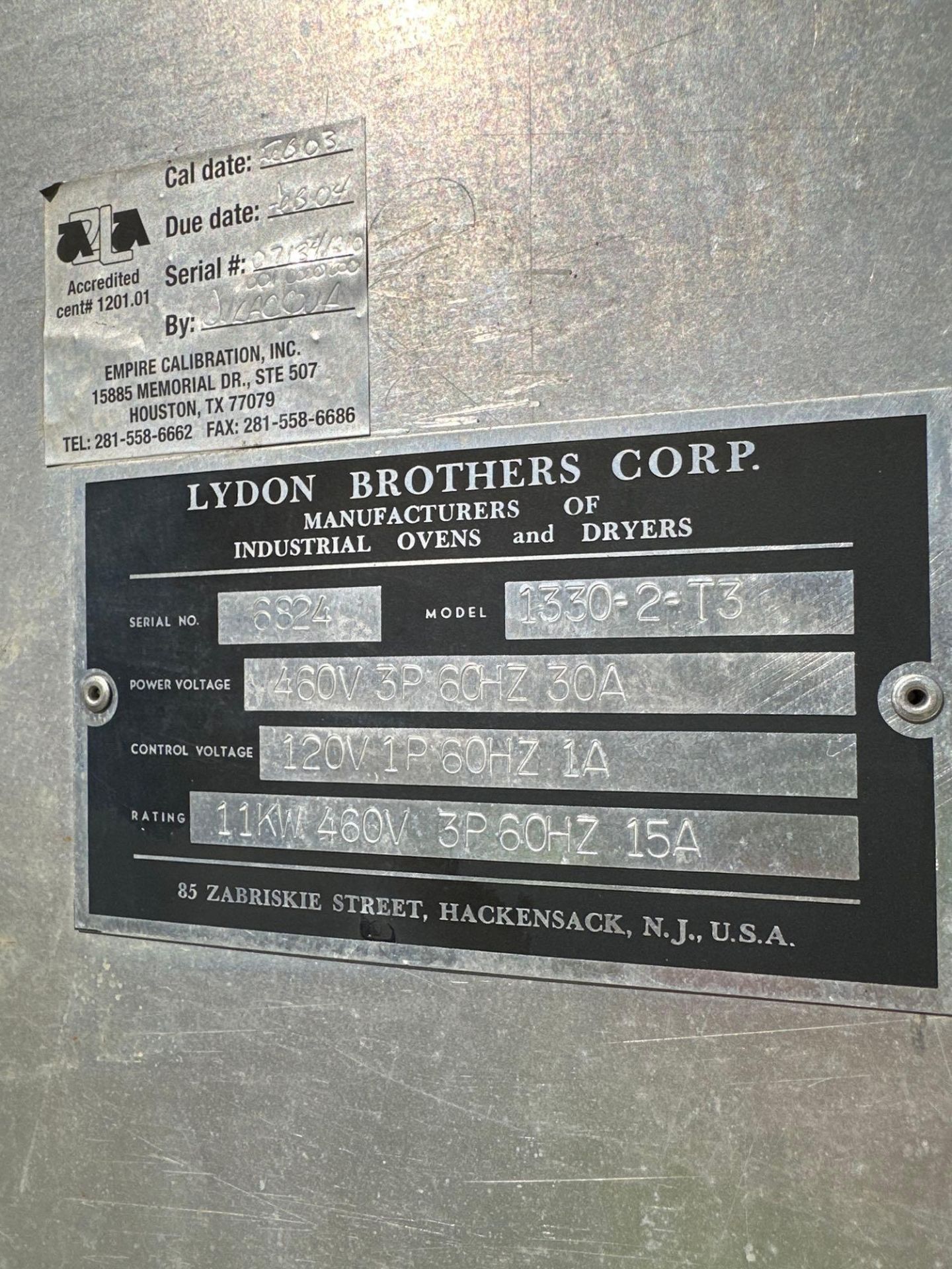 LYDON BROTHERS 1330-2-T3 RESIN DRYER - Image 2 of 7