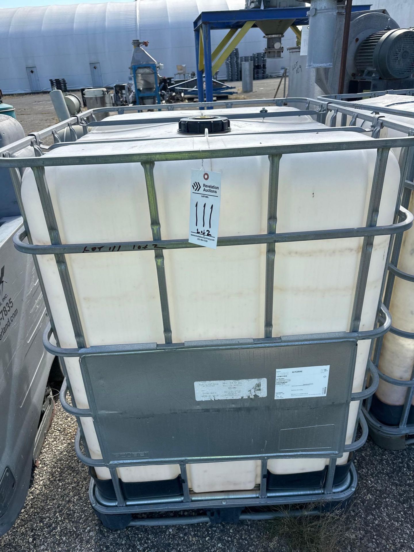 (2) PLASTIC CHEMICAL TOTES - Image 2 of 6