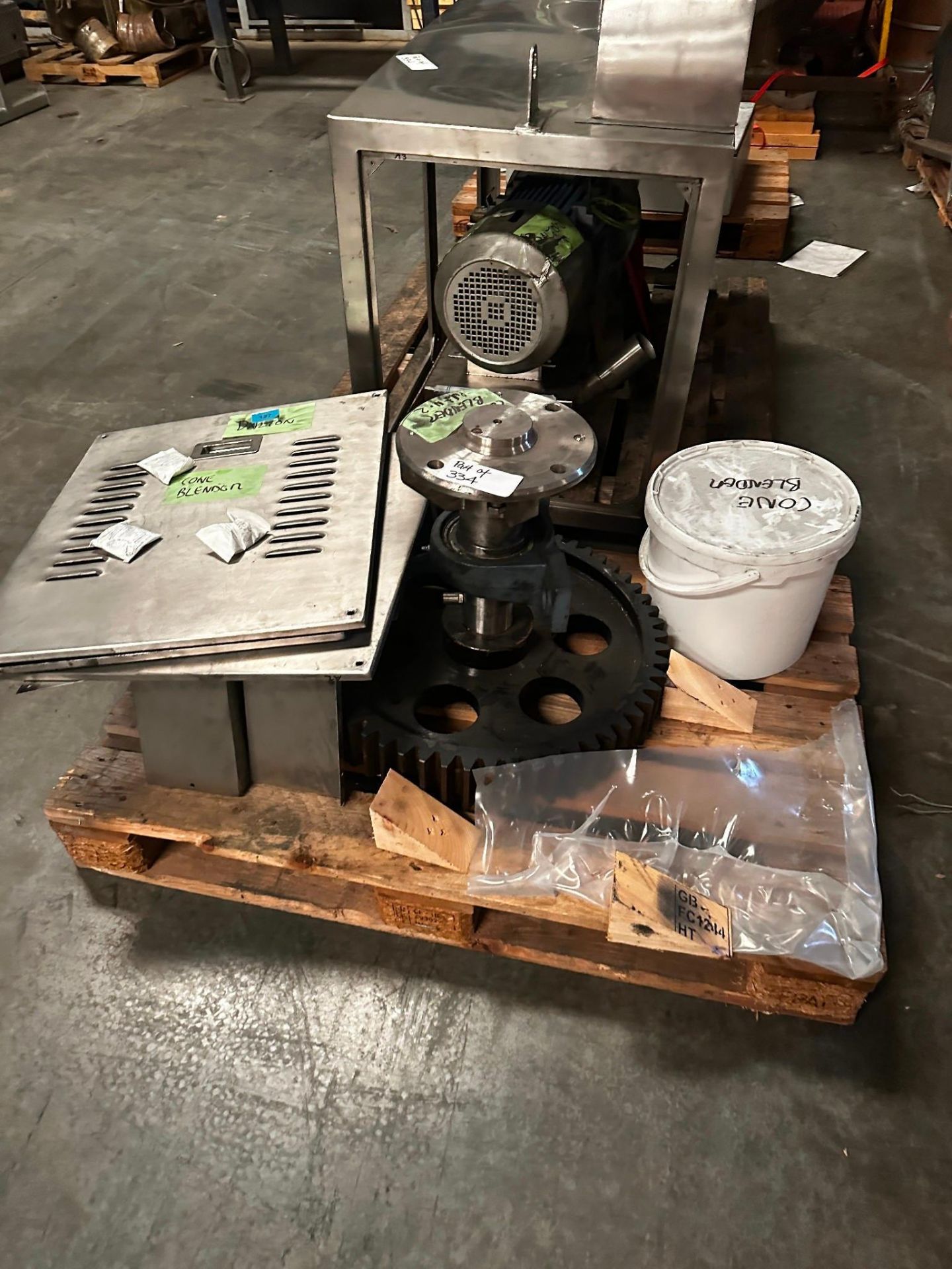 BRITISH REMO MODEL 2000DL STAINLESS STEEL DOUBLE CONE BLENDER. MFG 2018 - NEVER USED - Image 12 of 23