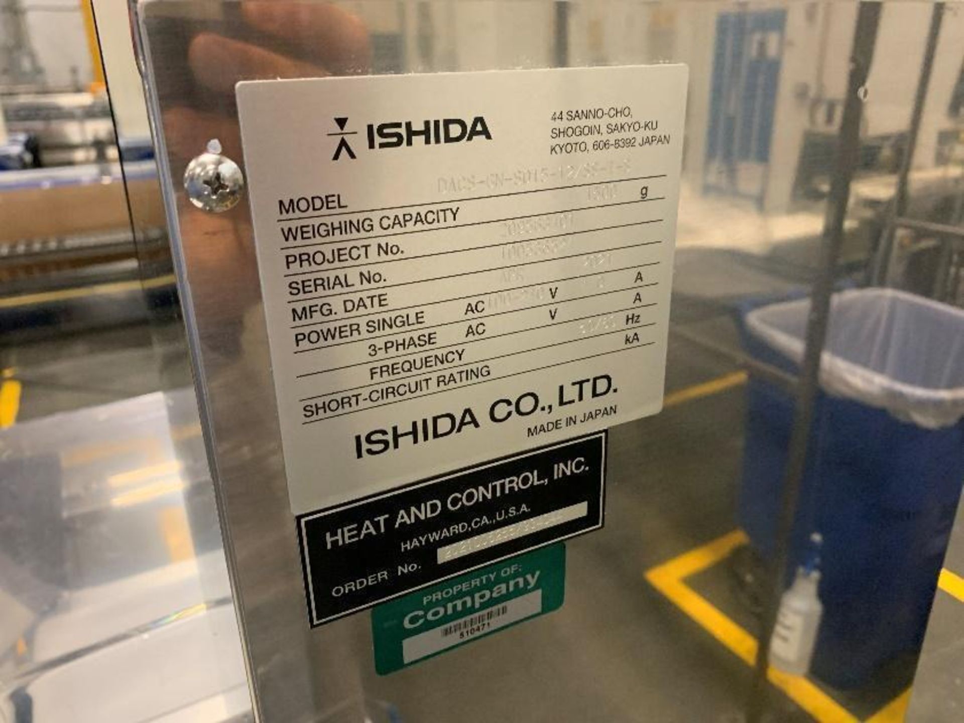 ISHIDA DACS-GN-S015-12/SS-I-S CHECKWEIGHER, YEAR 2021 - Image 5 of 7