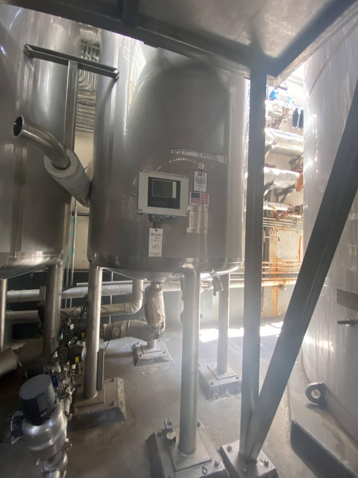 STAINLESS FABRICATION INC. 500 GALLON SS TANK, YEAR 2015 - Image 5 of 23