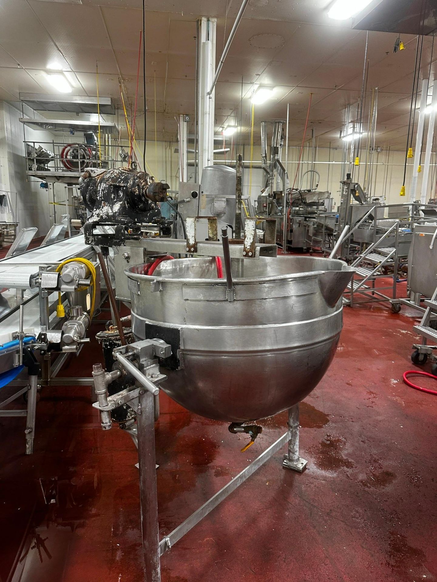 80 GALLON LEE STAINLESS STEEL MIXING KETTLE - Image 2 of 5