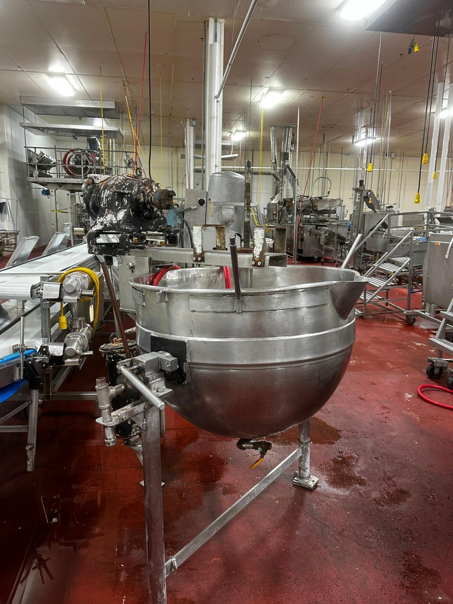 80 GALLON LEE STAINLESS STEEL MIXING KETTLE - Image 3 of 5