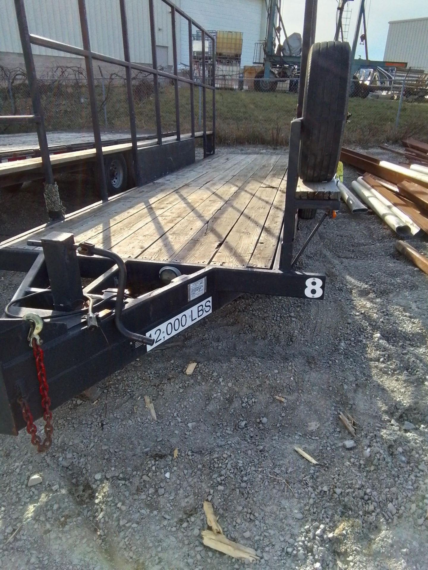 FLATBED TRAILER, 24' X 76" X 96" H 12,000# - Image 3 of 4