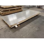 (7) 48X120 STAINLESS STEEL 16GA SHEETS, PLUS DROP SHEETS