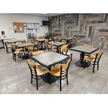 (10)TABLES, (41) CHAIRS LUNCHROOM FURNITURE