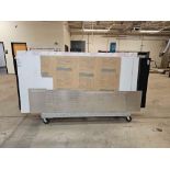 STEEL PANEL CART WITH CONTENTS