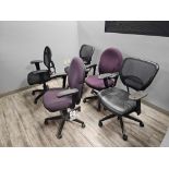 (5) OFFICE CHAIRS