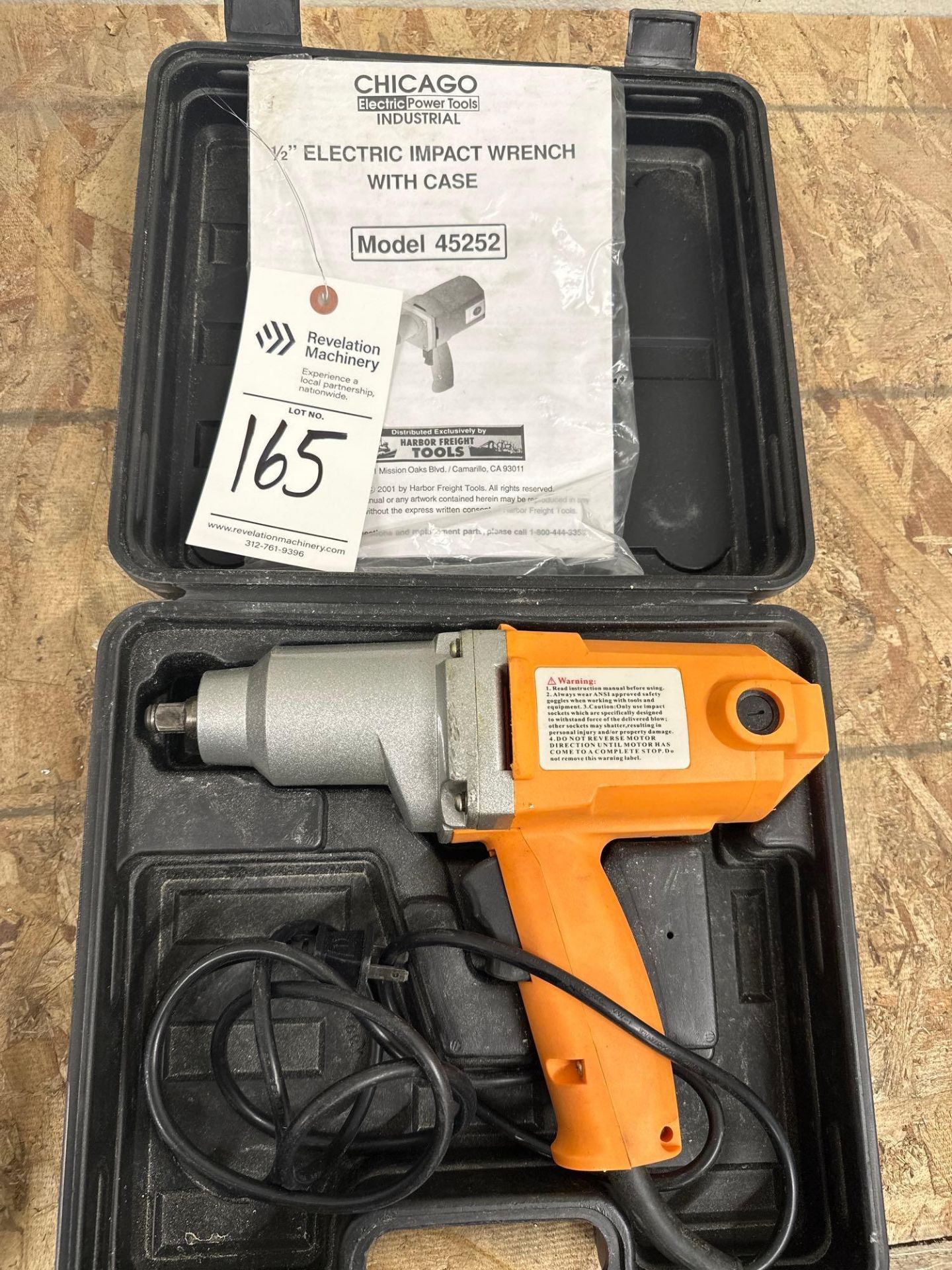 DEWALT IMPACT WRENCH AND CHICAGO ELECTRIC 1/2” ELECTRIC IMPACT WRENCH - Image 4 of 5