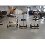 ROLLING CART WITH WELDING ACCESSORIES, (2) ROLLING TANK CARTS