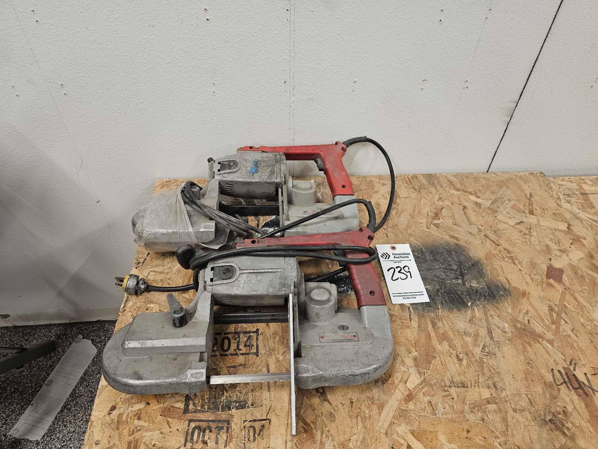 (2) MILWAUKEE PORTABLE BAND SAWS