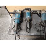 (5) HEAVY DUTY ANGLE GRINDERS, MAKITA, HITACHI