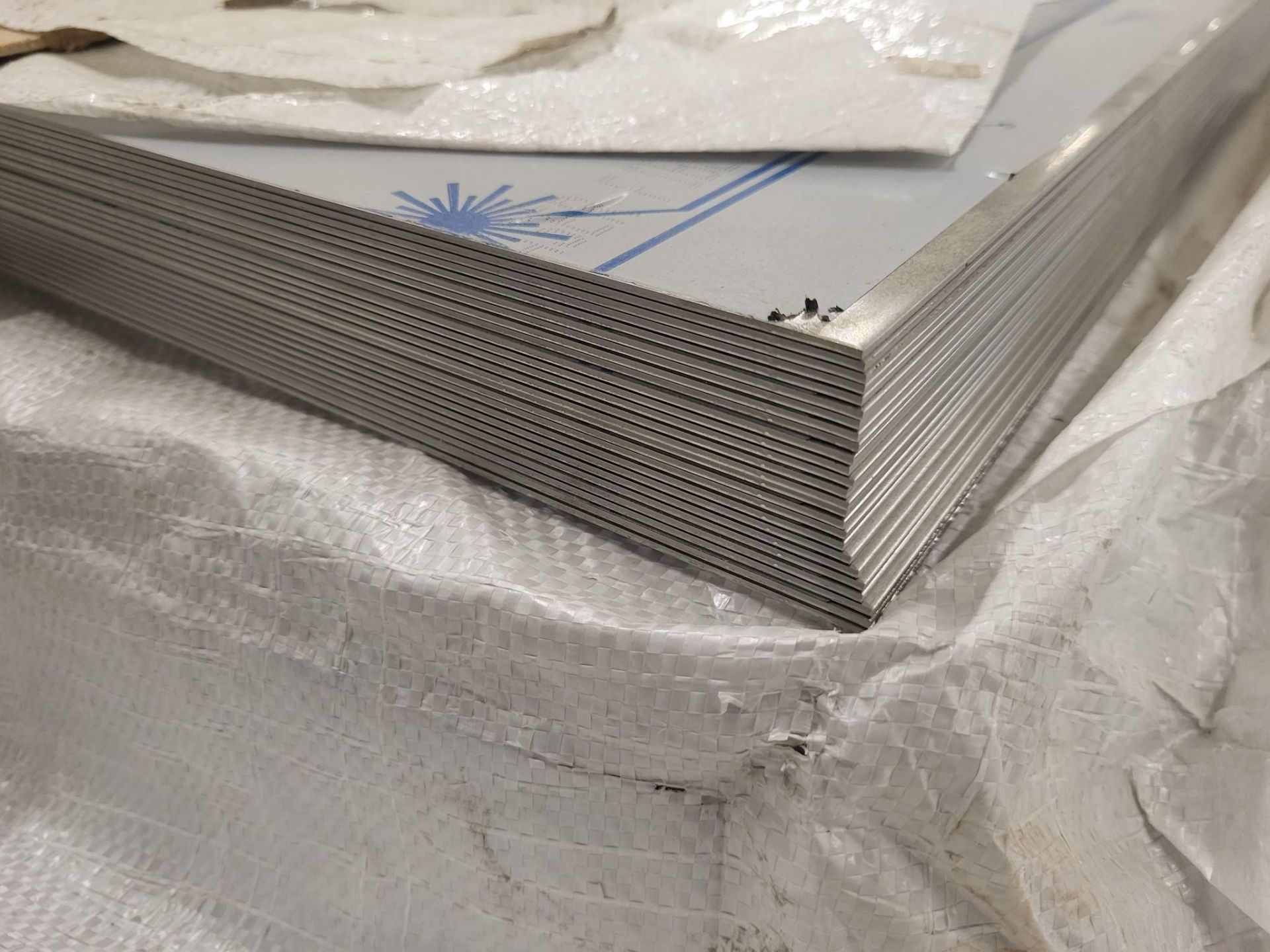 (25) 60X144 BRUSHED STAINLESS STEEL 16GA SHEETS - SHEET STOCK - Image 5 of 8