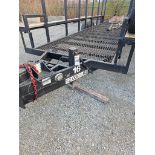 FLATBED TRAILER 24' X 76" X 96"H 5000# EMPTY, MESH DECK