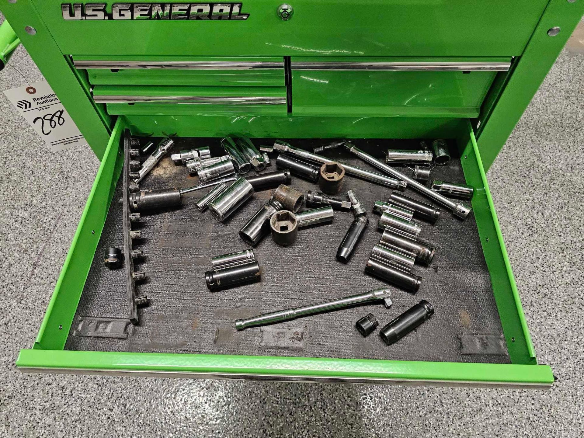 US GENERAL ROLLING TOOLBOX WITH CONTENTS - Image 10 of 14