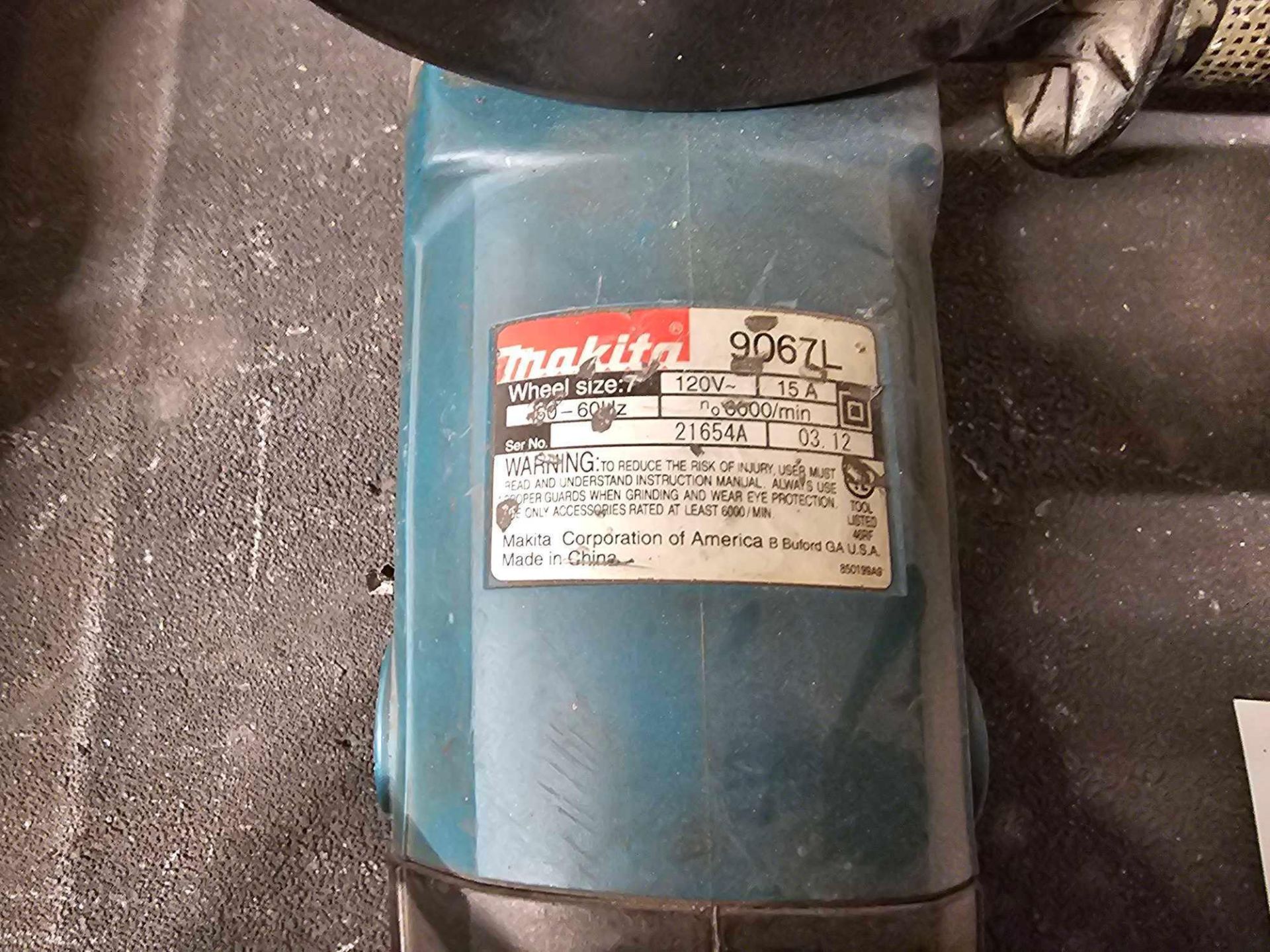 (5) HEAVY DUTY ANGLE GRINDERS, MAKITA, HITACHI - Image 8 of 12