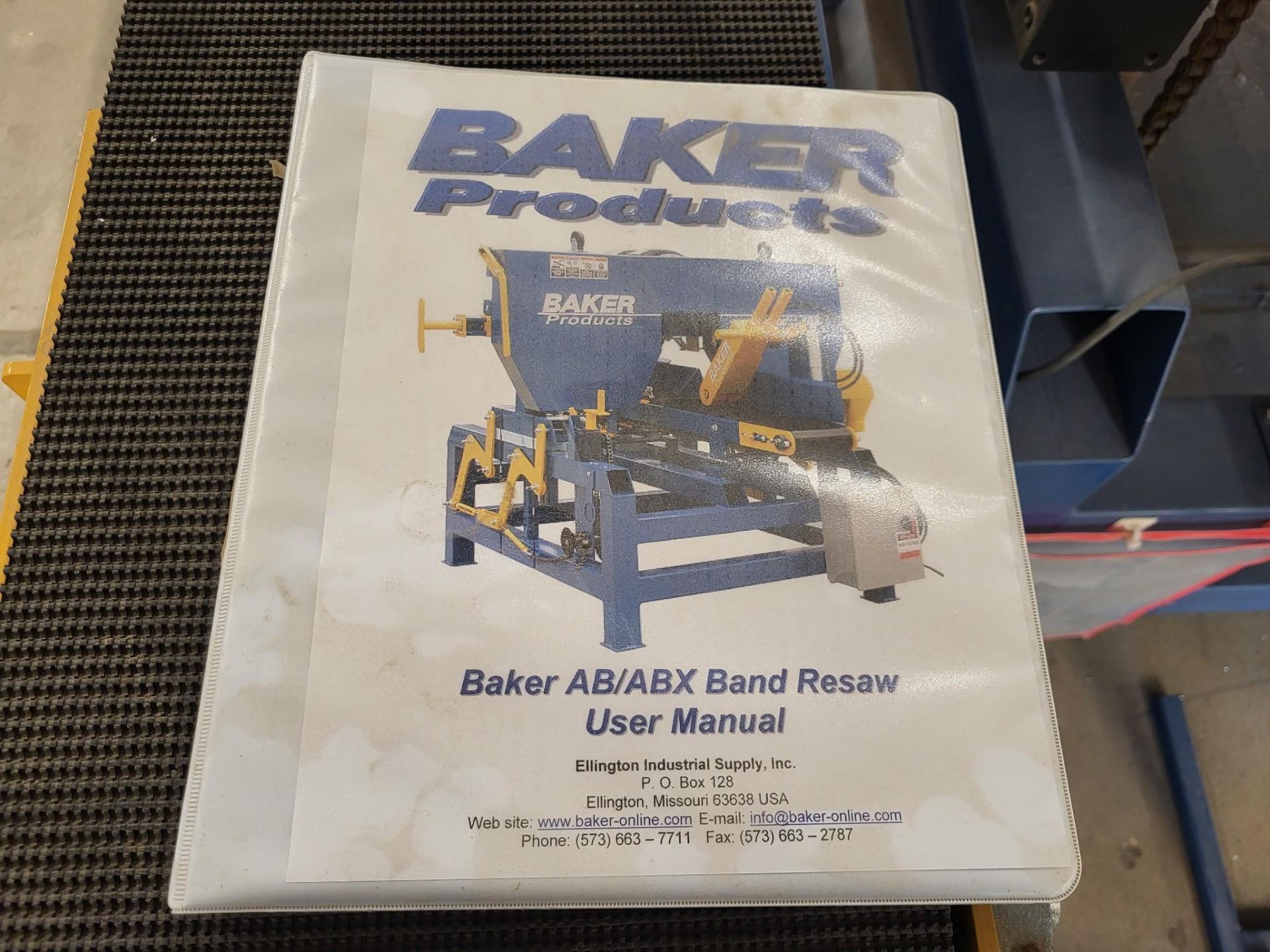 BAKER PRODUCTS MODEL ABX SINGLE HEAD RESAW BANDSAW - Image 7 of 9