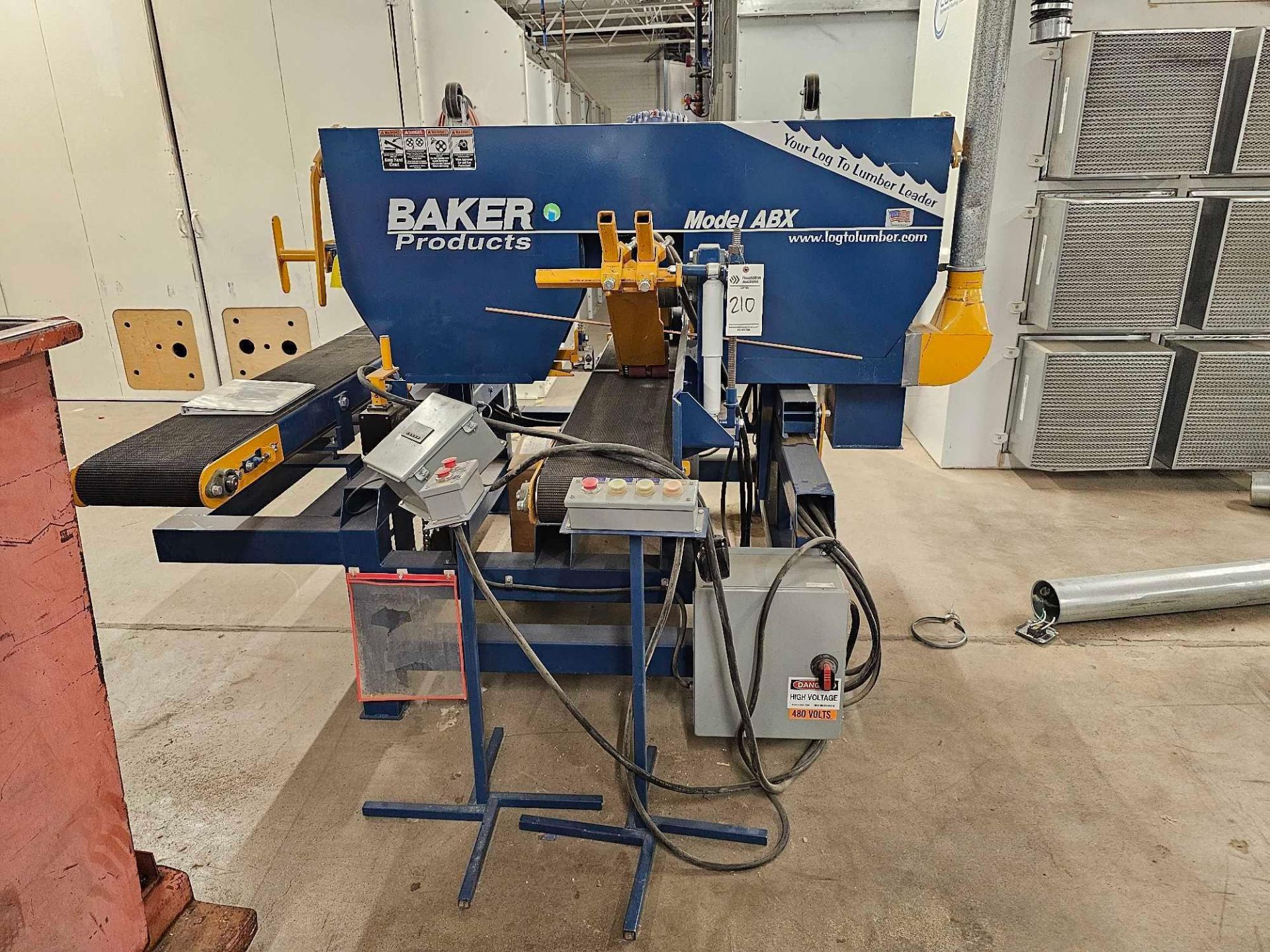 BAKER PRODUCTS MODEL ABX SINGLE HEAD RESAW BANDSAW - Image 9 of 9