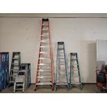 (3) WERNER LADDERS 12',8',6'