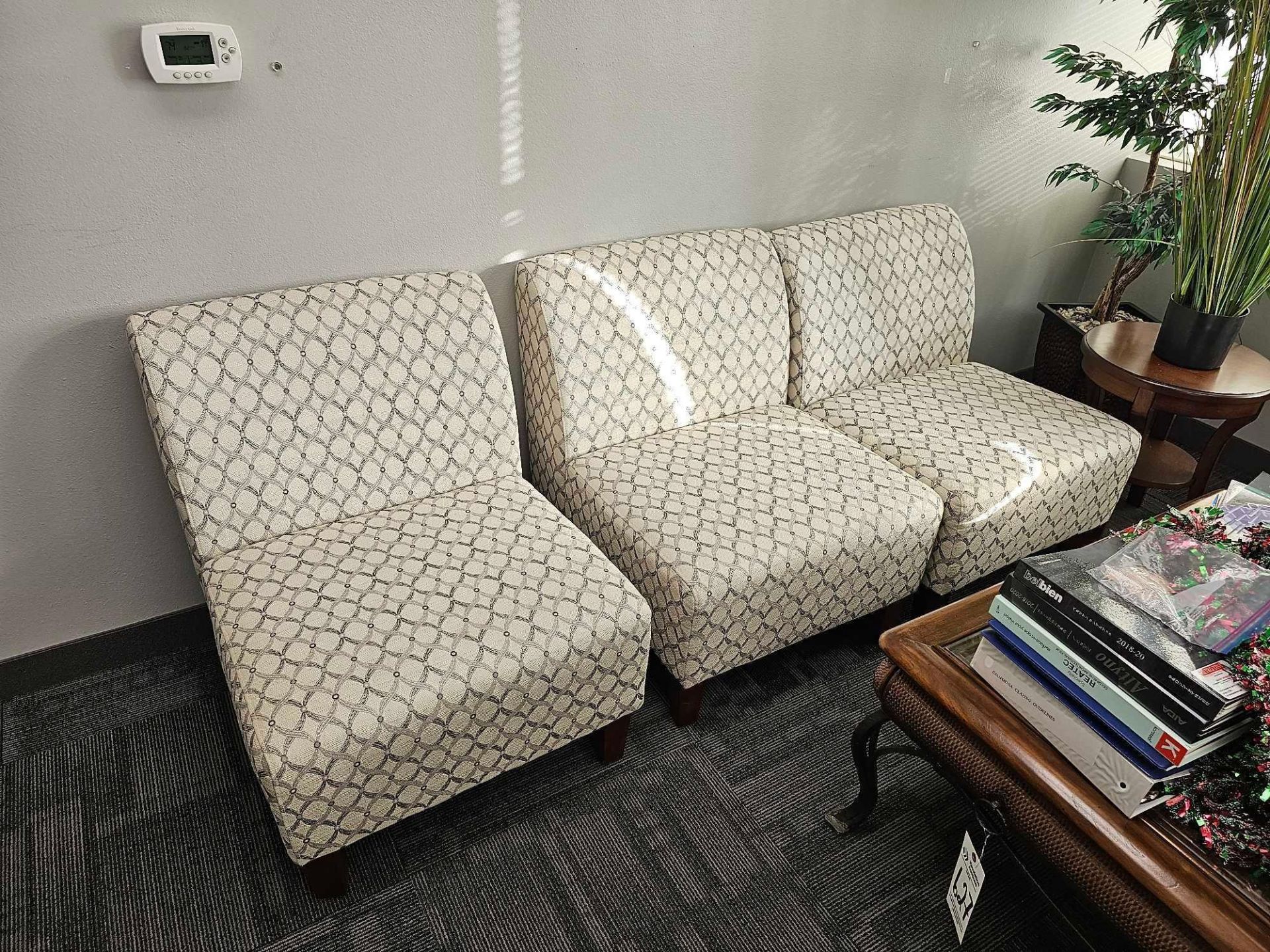 (4) CHAIRS, OFFICE CHAIR, COUCH AND TABLES (NO CONTENTS) - Image 2 of 6