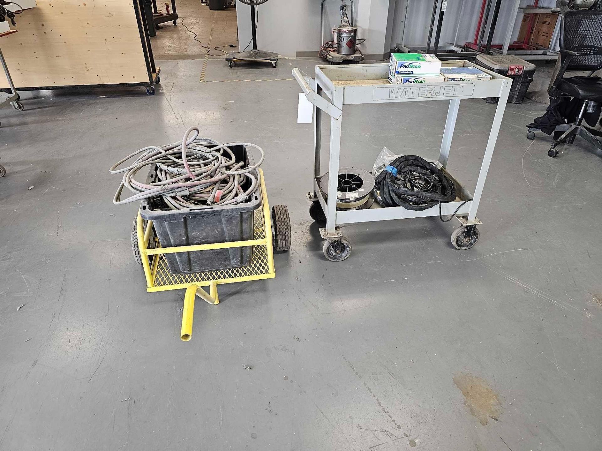 (2) ROLLING CARTS WITH WELDING ACCESSORIES - Image 3 of 10