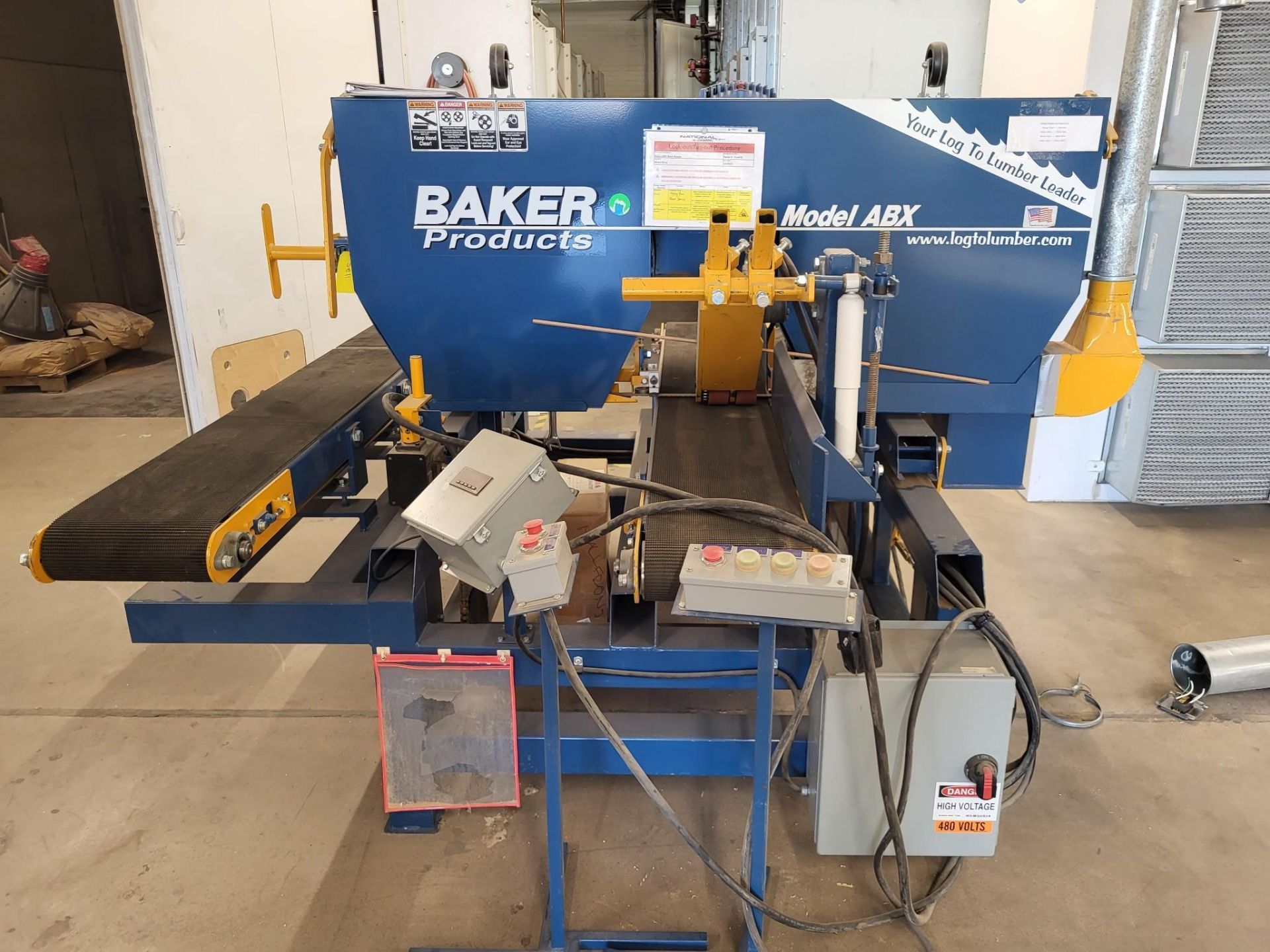 BAKER PRODUCTS MODEL ABX SINGLE HEAD RESAW BANDSAW
