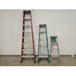 (3) WERNER LADDERS 8',6',4'