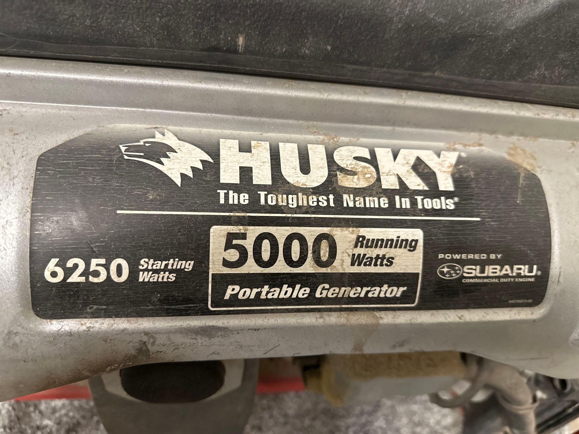 HUSKY 5000 WATTS PORTABLE GENERATOR WITH SUBARU MOTOR - Image 4 of 5