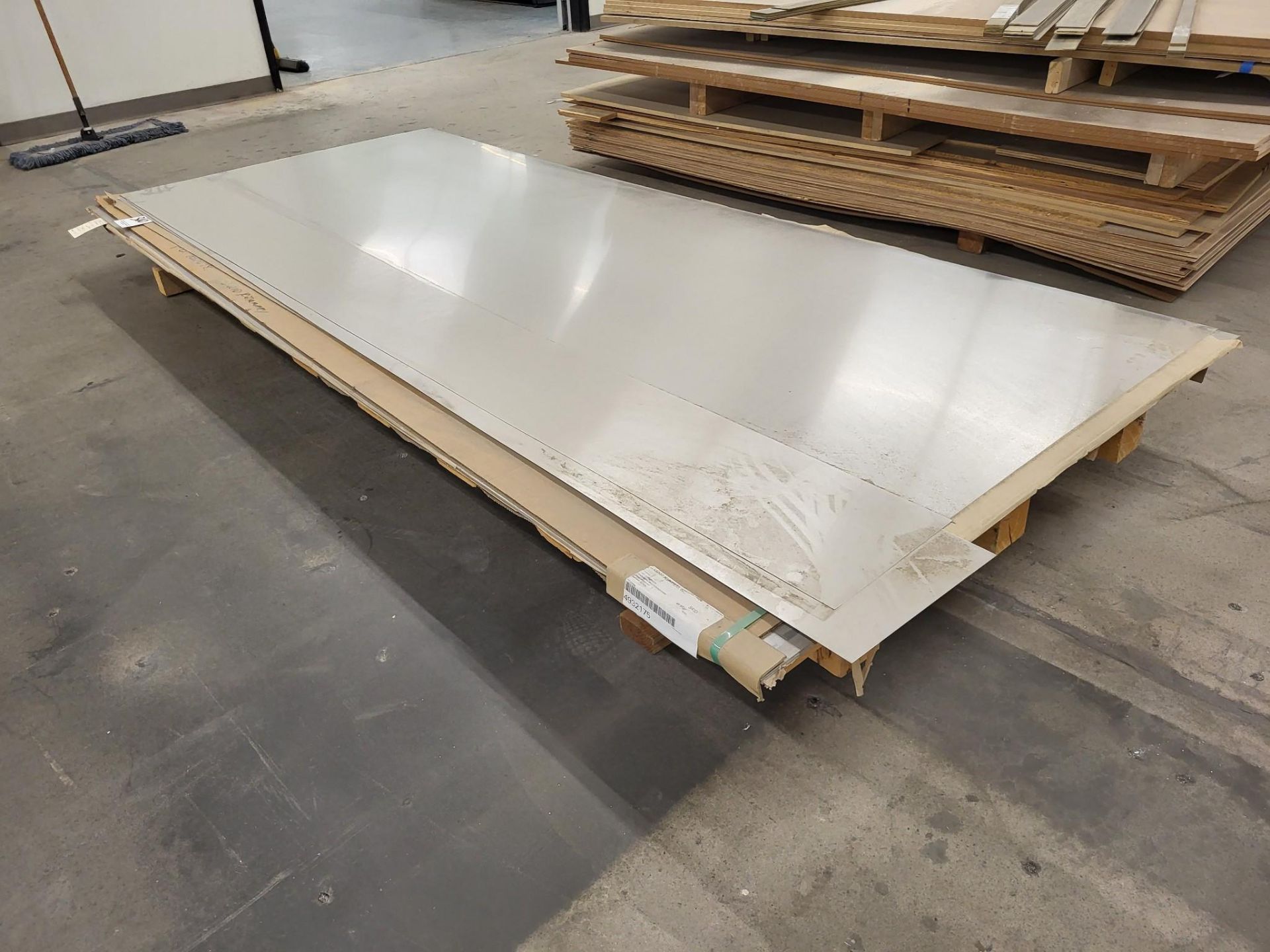 (7) 48X120 STAINLESS STEEL 16GA SHEETS, PLUS DROP SHEETS - Image 2 of 8