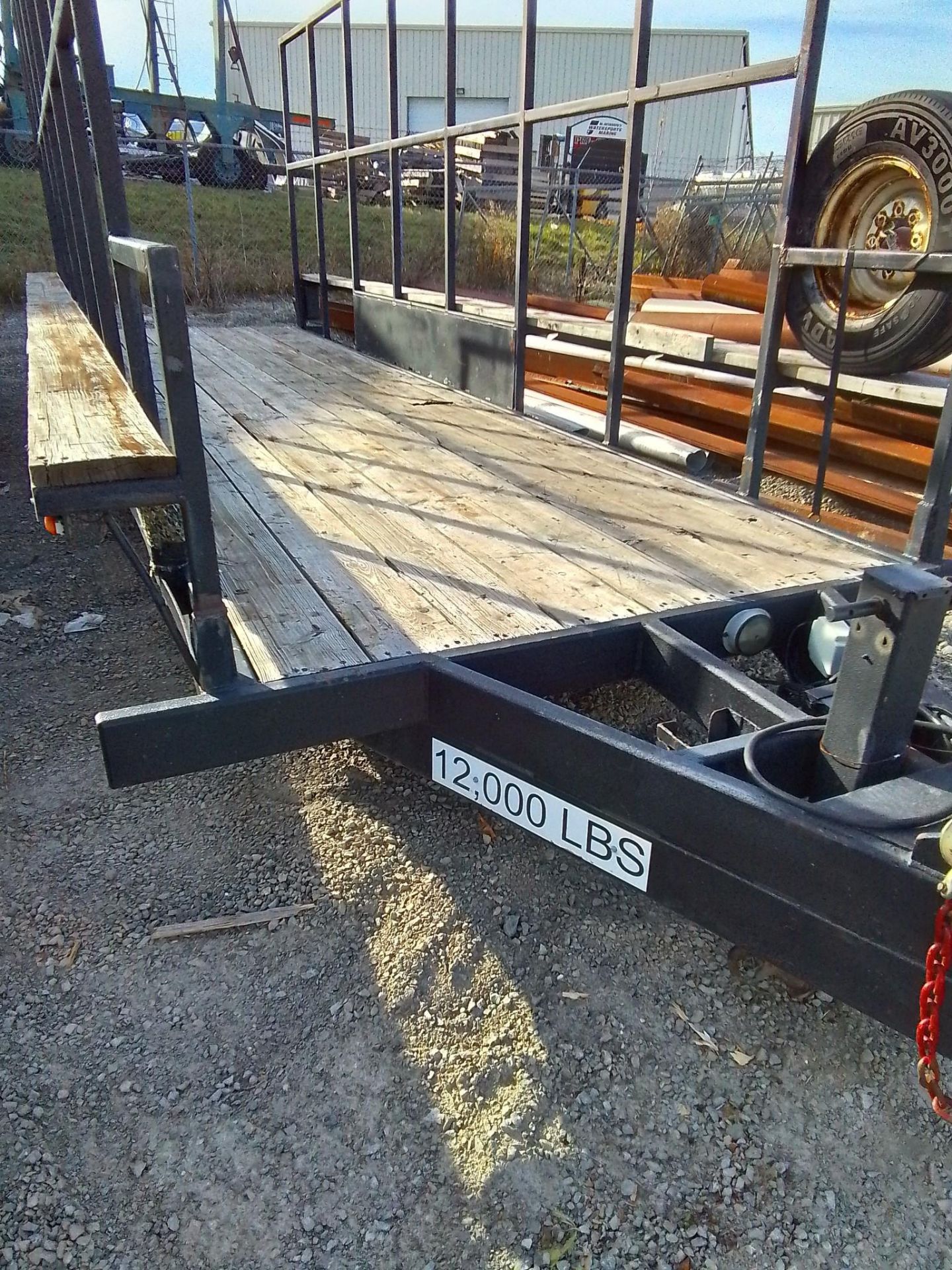 FLATBED TRAILER, 24' X 76" X 96" H 12,000# - Image 2 of 4