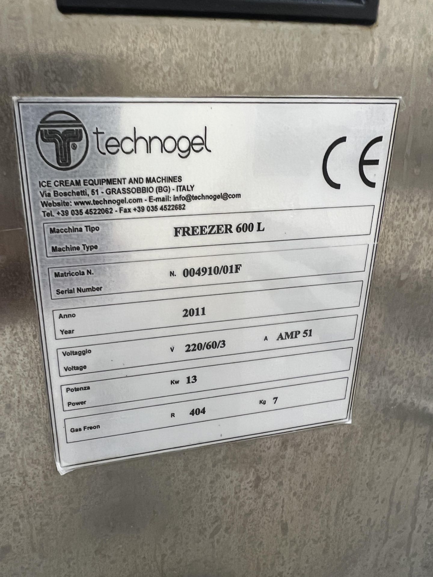 Technogel Continuous Freezer - Image 6 of 6