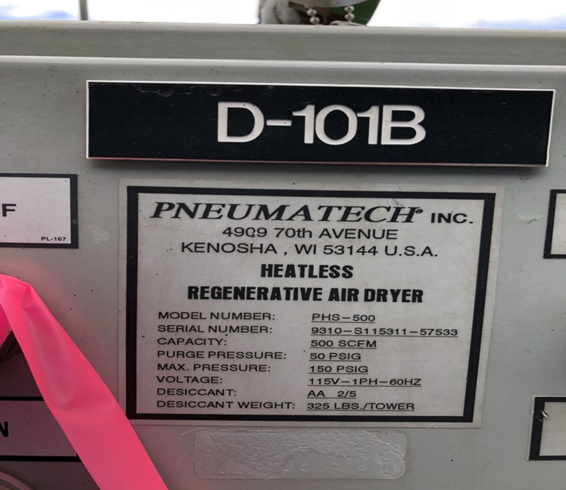 Pneumatech air dryer