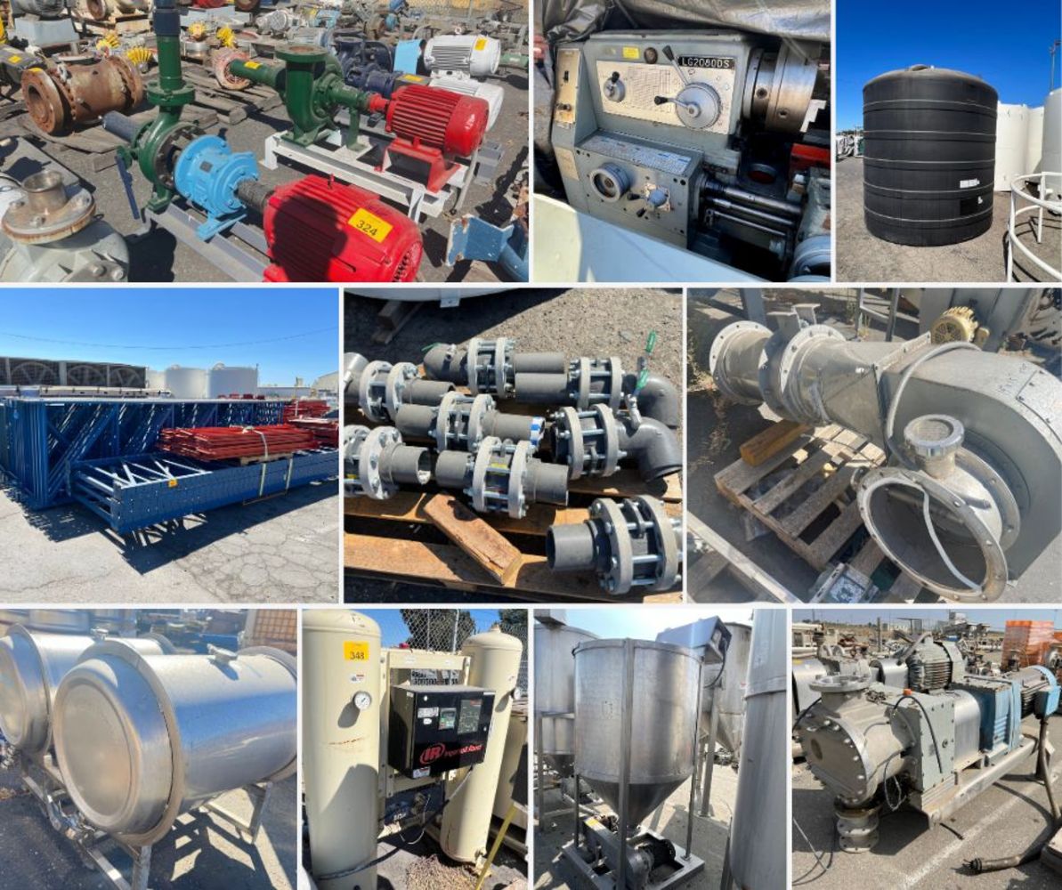 Surplus Equipment - Food, Brewing, Packaging + Tomato Processing