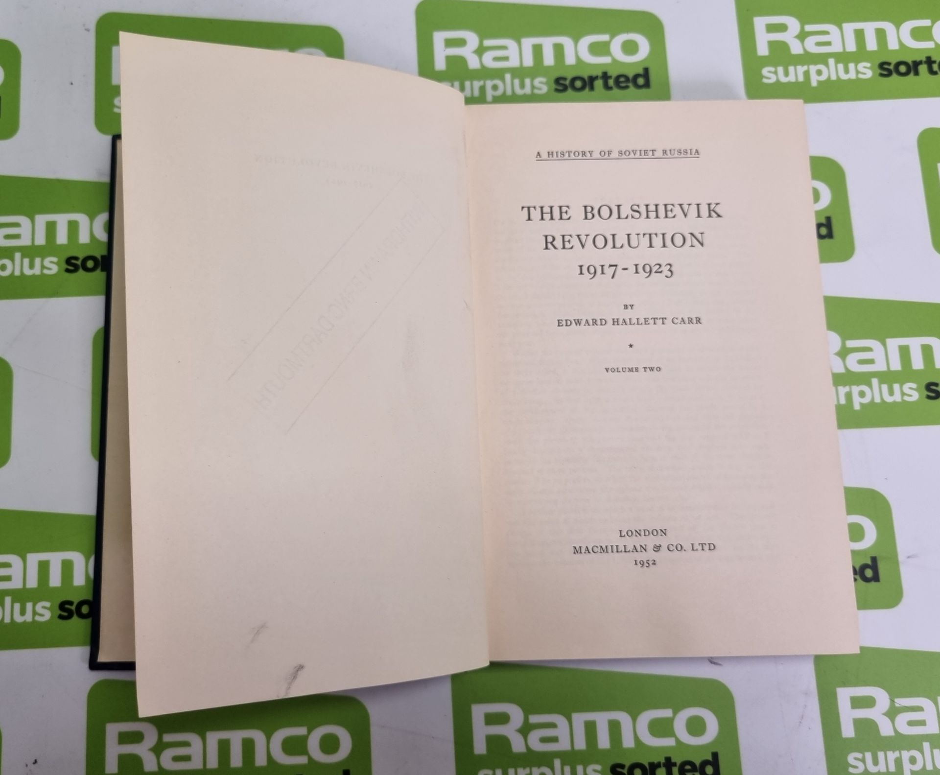 The Bolshevik Revolution 1917-1923 Vol 1, 2 & 3. by E.H.Carr - London 1953, The Last Tsar - Image 10 of 15